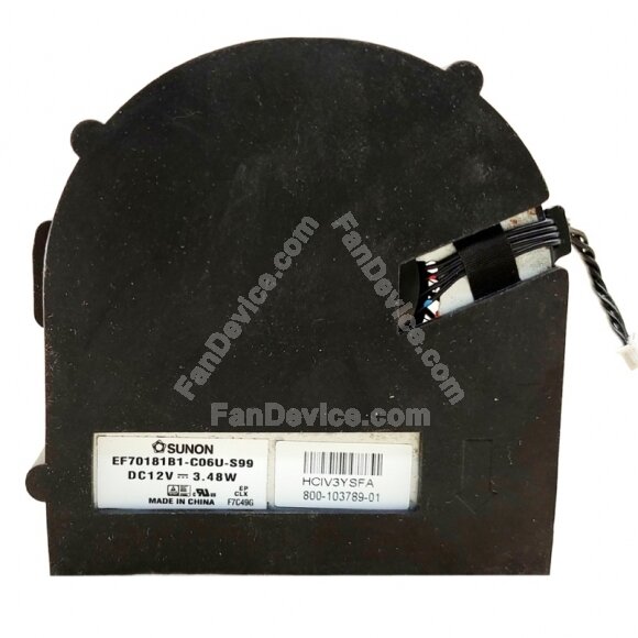 Sunon EF70181B1-C06U-S99 DC 12V 3.48W 4 Wires Blower Cooling Fan