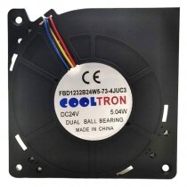 COOLTRON FBD1232B24W5-73-4JUC3 DC 24V 5.04W Dual Ball Bearing Blower Fan