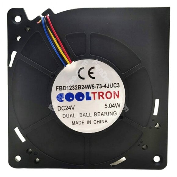 COOLTRON FBD1232B24W5-73-4JUC3 DC 24V 5.04W Dual Ball Bearing Blower Fan
