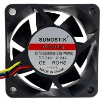 SUNOSTIK GT0624MB-25 DC 24V 0.23A 6025 Oil Bearing Axial Cooling Fan