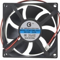 GT0812MB-25 DC 12V 0.41A 2 Wires / 3 Wires Brushless Axial Cooling Fan
