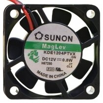 Sunon Maglev KDE1204PTVX DC 12V 0.8W 2 Wires 4010 Axial Cooling Fan