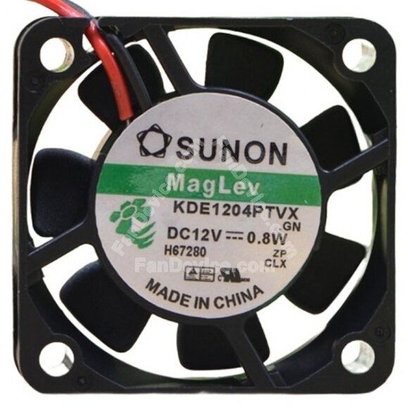 Sunon Maglev KDE1204PTVX DC 12V 0.8W 2 Wires 4010 Axial Cooling Fan