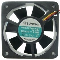 Sunon KDE1206PKB1 DC 12V 2.5W 3 Wires 6020 Axial Cooling Fan