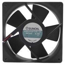 Sunon KDE2412PTB1-6A DC 24V 6.0W 2 Wires 12025 Axial Cooling Fan