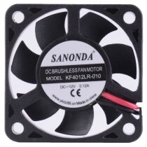 SANONDA KF4012LR-010 DC 12V 0.12A 2 Wires Brushless Axial Cooling Fan
