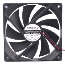 SANONDA KF12025M24B DC 24V 0.15A 2 Wires Brushless Axial Cooling Fan