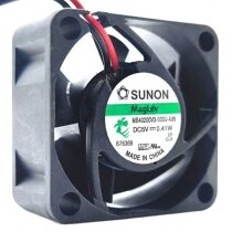 Sunon Maglev MB40200V3-000U-A99 DC 5V 0.41W 2 Wires Axial Cooling Fan
