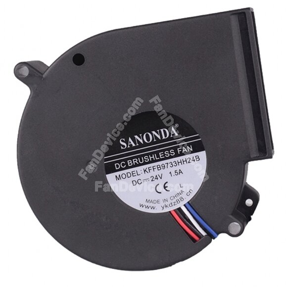 SANONDA KFFB9733HH24B DC 24V 1.5A 4 Wires Brushless Blower Cooling Fan