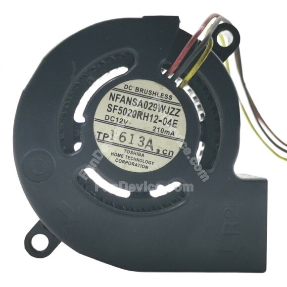 TOSHIBA SF5020RH12-04E DC 12V 210mA 3 Wires Blower Cooling Fan