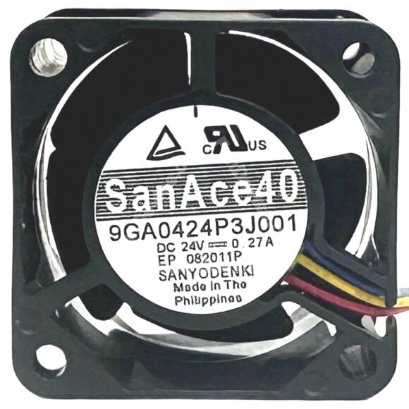 Sanyo Denki 9GA0424P3J001 DC 24V 0.27A 4028 Axial Cooling Fan