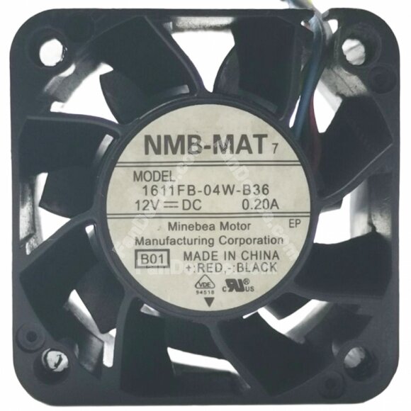 NMB-MAT 1611FB-04W-B36 DC 12V 0.20A 4 Wires PWM Axial Cooling Fan