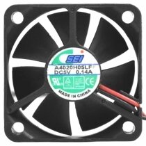 SEI A4020H05LF DC 5V 0.14A 2 Wires Axial Cooling Fan