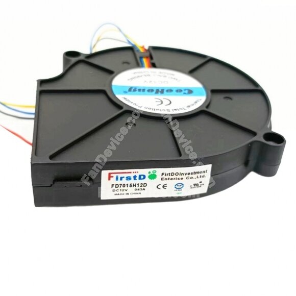 Firstd FD7015H12D DC 12V 0.43A 4 Wires Blower Cooling Fan