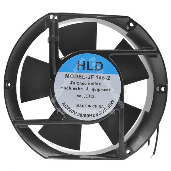 HLD JF145-2 AC 220V 0.22A 38W 2 Wires Axial Cooling Fan