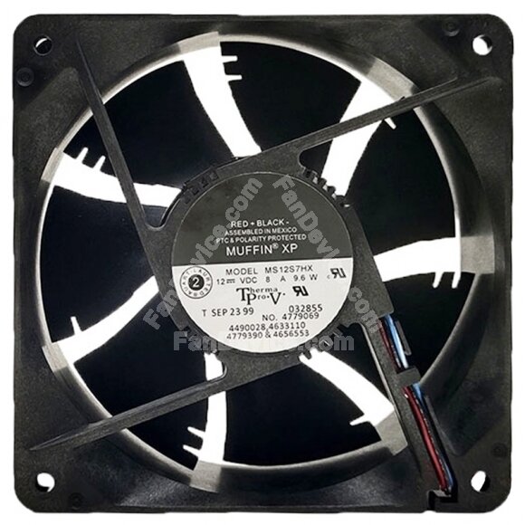 COMAIR ROTRON MS12S7HX DC 24V 0.8A 9.6W 2 Wires 139.4CFM Axial Cooling Fan