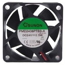 Sunon PMD2406PTB3-A DC 24V 2.5W 2 Wires Axial Cooling Fan