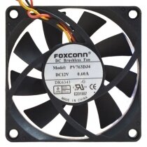 Foxconn PV763DJ4 12V 0.60A 2 / 3 Wires DC Brushless Axial Cooling Fan