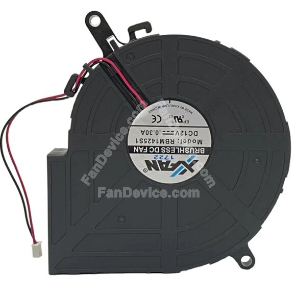 XFAN RBM1425S1 DC 12V 0.30A 2 Wires DC Brushless Blower Cooling Fan