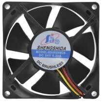 SHENGSHIDA SD8025M2S 24V 0.20A 2 / 3 Wires DC Brushless Cooling Fan