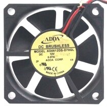 ADDA AD0612DS-D70GL DC 12V 0.07A 2 Wires DC Brushless Axial Cooling Fan