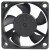 SuperRed CHC3512BB-B DC 12V 0.09A 3 Wires Axial Cooling Fan