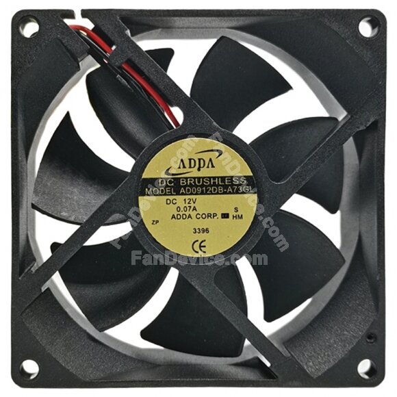 ADDA AD0912DB-A73GL 12V 0.07A 2 / 3 Wires 9225 DC Brushless Axial Fan