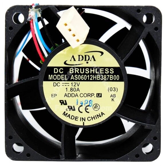 ADDA AS06012HB387B00 12V 1.80A 6038 PWM DC Brushless Axial Cooling Fan