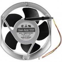 Sanyo Denki 109E5724K501 DC 24V 1.3A 4 Wires 17251 Axial Cooling Fan