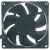 SANONDA KF802512L12R DC 12V 0.78W 2 Wires Axial Cooling Fan