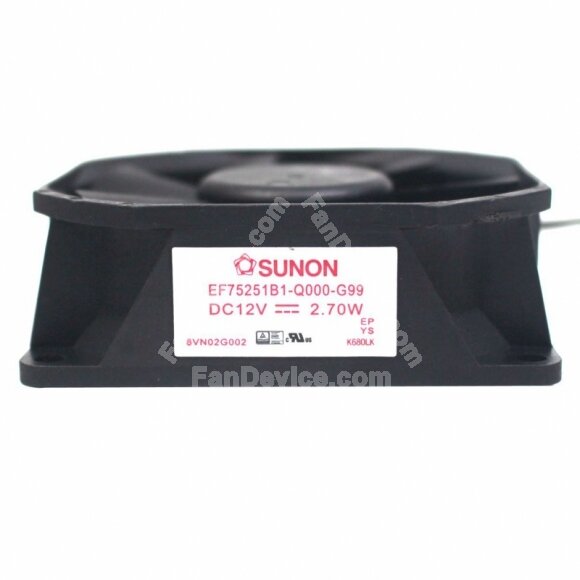 Sunon EF75251B1-Q000-G99 DC 12V 2.70W 3 Wires Axial Cooling Fan