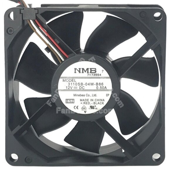 NMB 3110SB-04W-B86 DC 12V 0.50A 2 / 3 / 4 Wires 8025 Axial Cooling Fan
