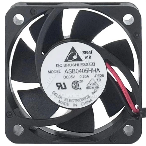 Delta ASB0405HHA 5V 0.20A DC Brushless 2 Wires Axial Cooling Fan