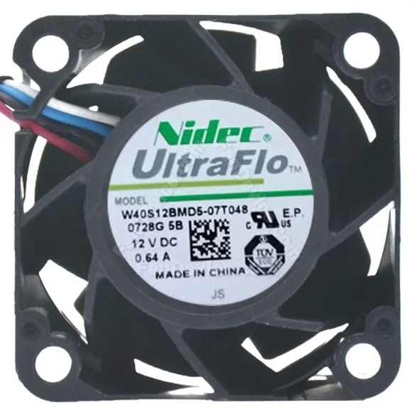 Nidec W40S12BMD5-07T048 DC 12V 0.64A 4 Wires PWM Axial Cooling Fan