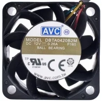 AVC DBTA0420B2M DC 12V 0.26A 4 Wires Ball Bearing PWM Cooling Fan