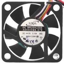 ADDA AD0405MB-G7B 5V 0.15A 4 Wires DC Brushless PWM Axial Cooling Fan