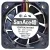 Sanyo 109P0424H901 DC 24V 0.04A 3 Wires Axial Cooling Fan