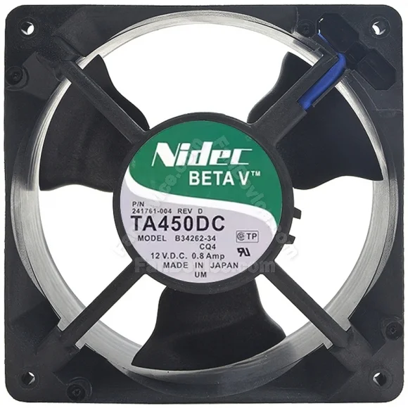 Nidec B34262-34 DC 12V 0.8Amp 3 Wires Axial Cooling Fan