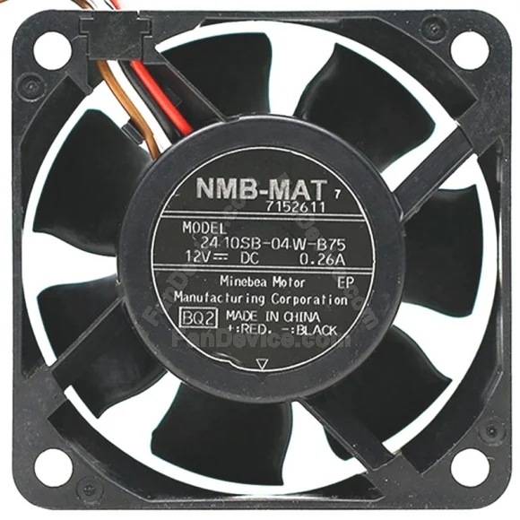NMB-MAT 2410SB-04W-B75 12V 0.26A 4 Wires PWM Axial Cooling Fan