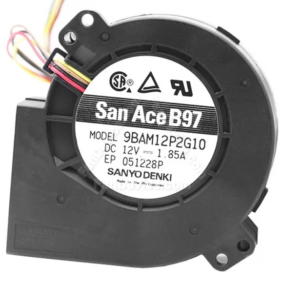 Sanyo 9BAM12P2G10 DC 12V 1.85A 4 Wires Blower Cooling Fan