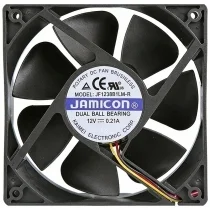 JAMICON JF1238B1LM-R 12V 0.21A 3 Wires Dual Ball Bearing Cooling Fan