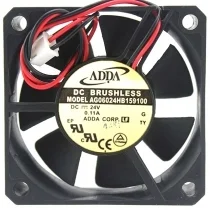 ADDA AG06024HB159100 24V 0.11A 2 Wires Axial DC Brushless Cooling Fan