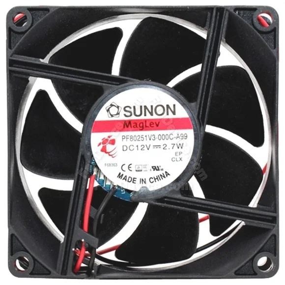 Sunon PE80251V3-000C-A99 12V 2.7W 2 Wires Maglev Cooling Fan