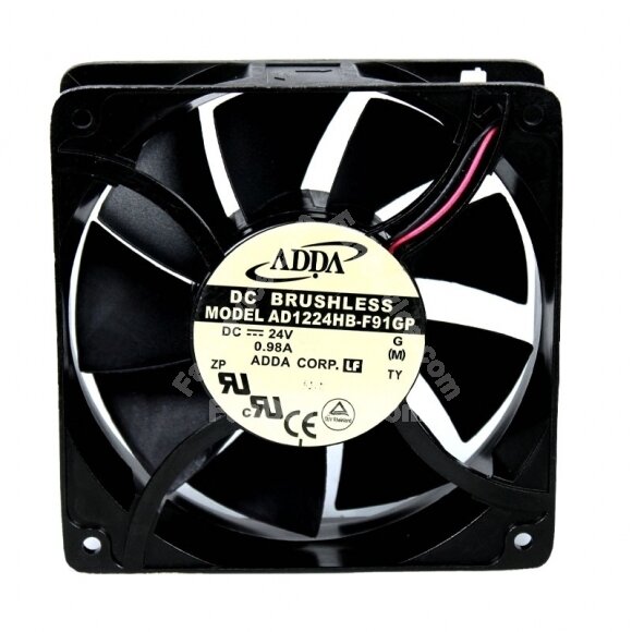 ADDA AD1224HB-F91GP DC 24V 0.98A 2 Wires Axial Cooling Fan