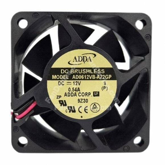 ADDA AD0612VB-A71GP DC 12V 0.54A 2 Wires / 3 Wires Axial Cooling Fan