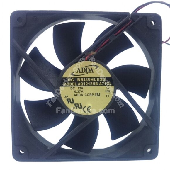 ADDA AQ1212HB-A71GL DC 12V 0.37A 12025 Axial Brushless Cooling Fan