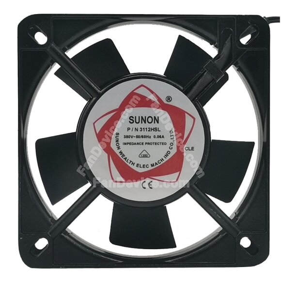 Sunon 3112HSL AC 380V 0.06A 11025 Impedance Protected Axial Cooling Fan