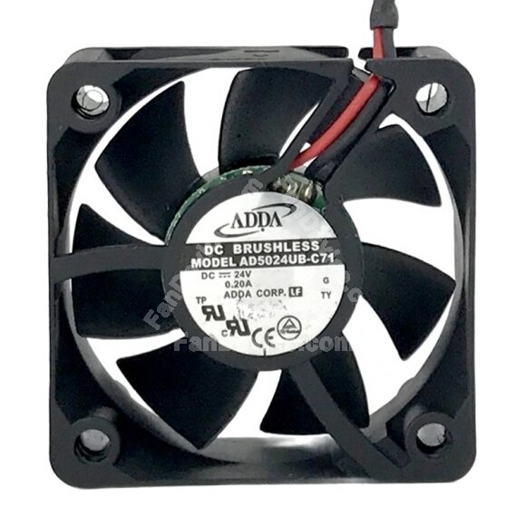 ADDA AD5024UB-C71 DC 24V 0.20A 5020 Axial Cooling Fan