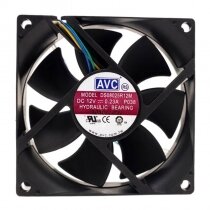 AVC DS08025R12M DC 12V 0.23A 8025 Axial Hydraulic Bearing Cooling Fan