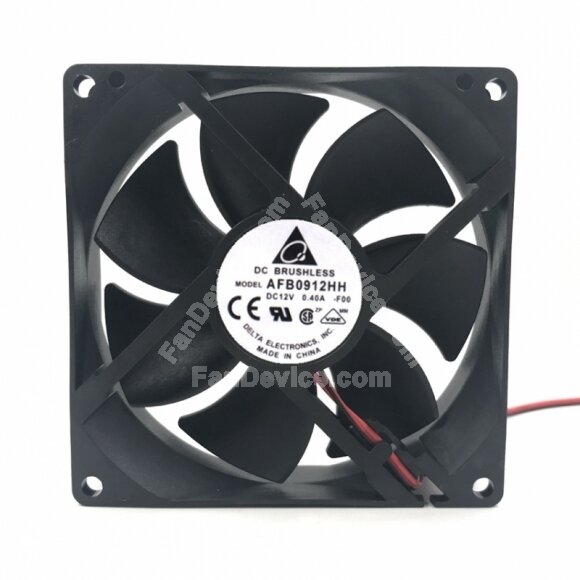 Delta AFB0912HH DC 12V 0.40A 2 Wires / 3 Wires Axial Cooling Fan